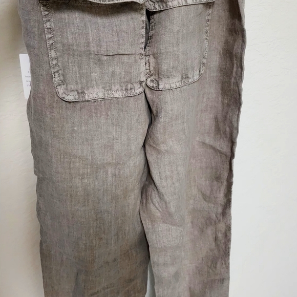 NEW WOMANS LINEN CARGO PANTS, SZ SMALL - Picture 2 of 7